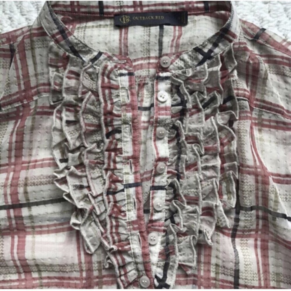 Outback Plaid Ruffle Tunic - Picture 2 of 3